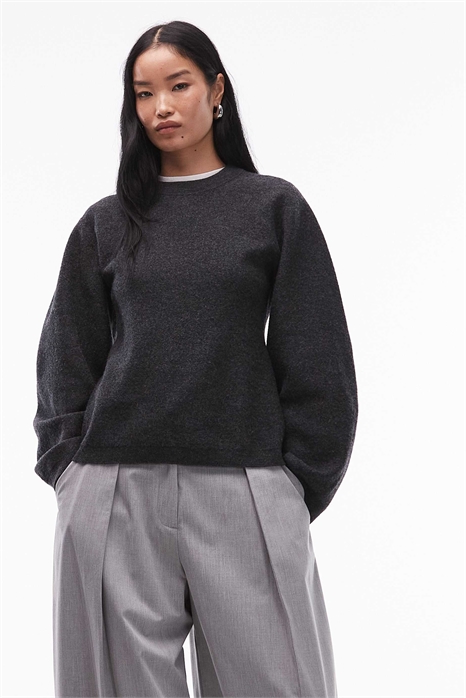 Свитер из чистой шерсти с затянутой талией артикул 151304641