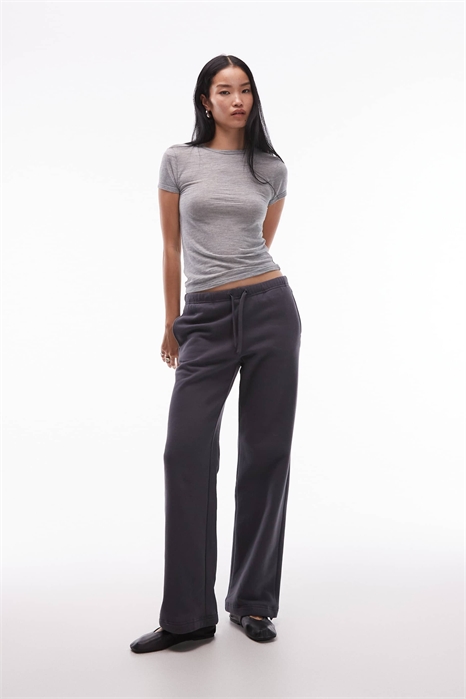 Джоггеры из чистого хлопка с широкими брючинами и регулируемой длиной артикул 152632140