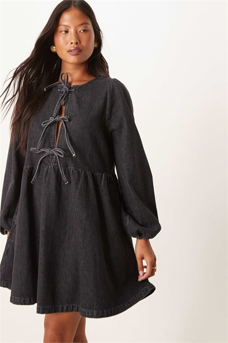 Мини-платье из денима Eden артикул 149753144