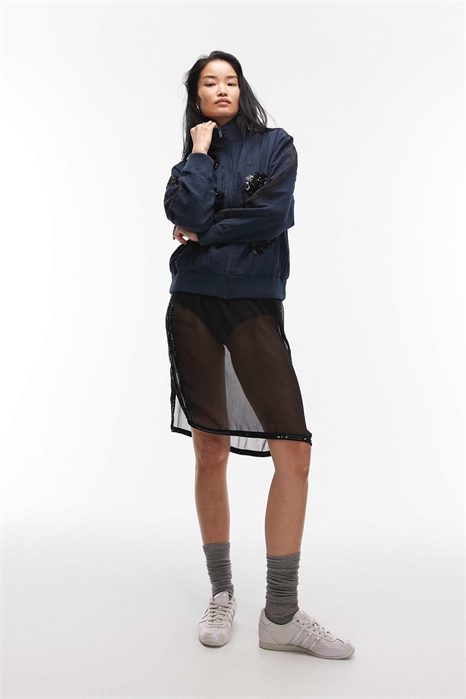 Прозрачная юбка с пайетками артикул 150369524