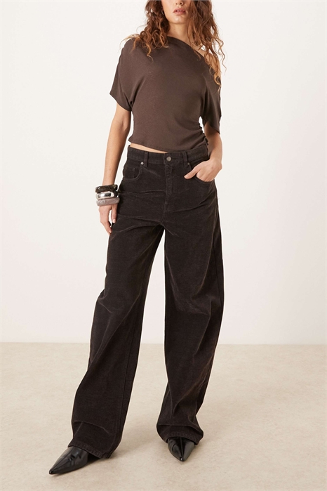 Джинсы-бочки из смешанной ткани с хлопком, модель «Токио» артикул 154236295