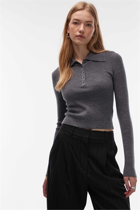 Свитер-поло из трикотажа артикул 153891695