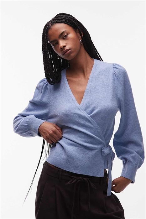 Кардиган-накидка из чистой шерсти артикул 154118562