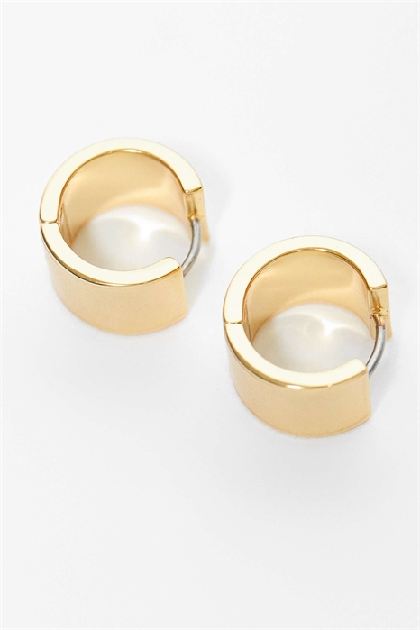 Небольшие массивные серьги-кольца артикул 151749761