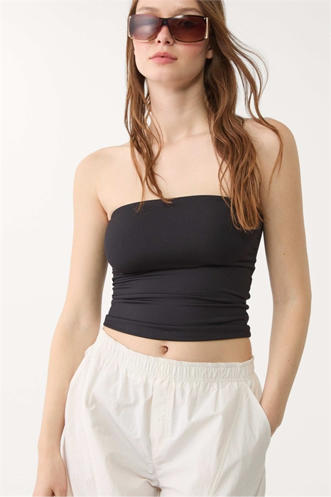 Топ с полоской из полиамида артикул 149322259