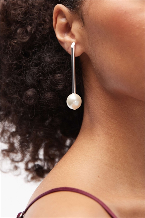 Длинные серьги с жемчужинами артикул 151749753