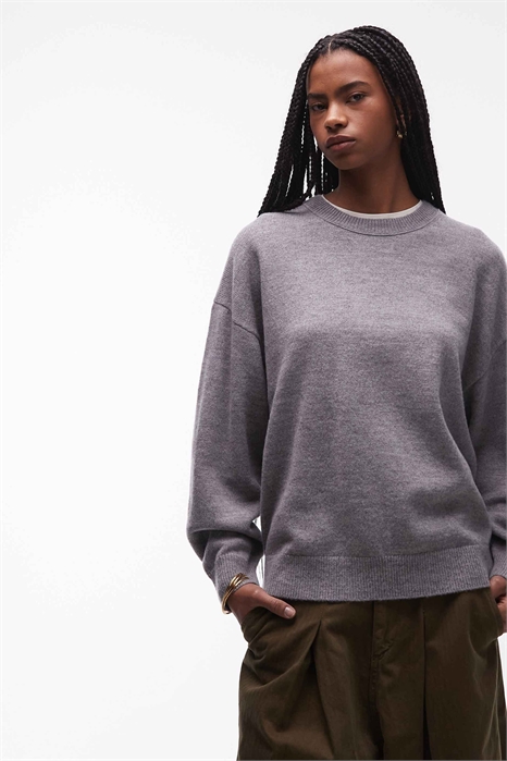Свитер свободного кроя из смешанной шерсти артикул 154340381