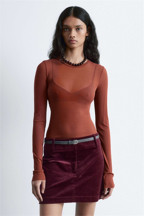 Мини-юбка из вельвета с высоким содержанием хлопка артикул 152667097