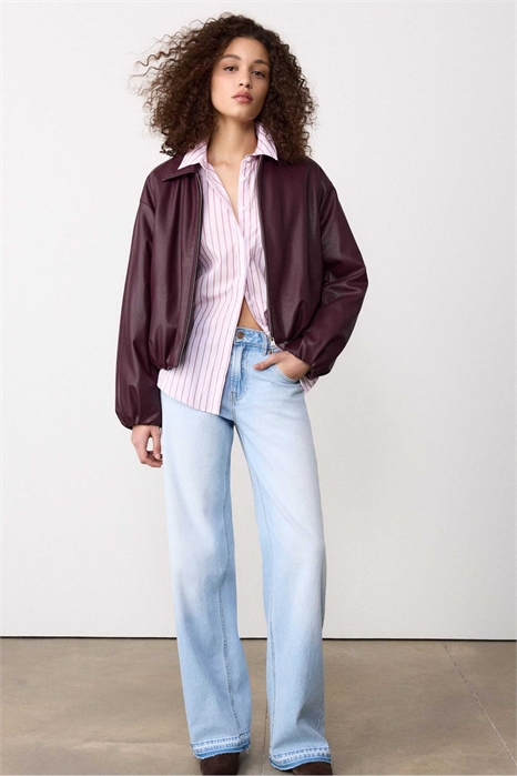 Джинсы Petite d91 с низкой посадкой и широкими брючинами артикул 155786625