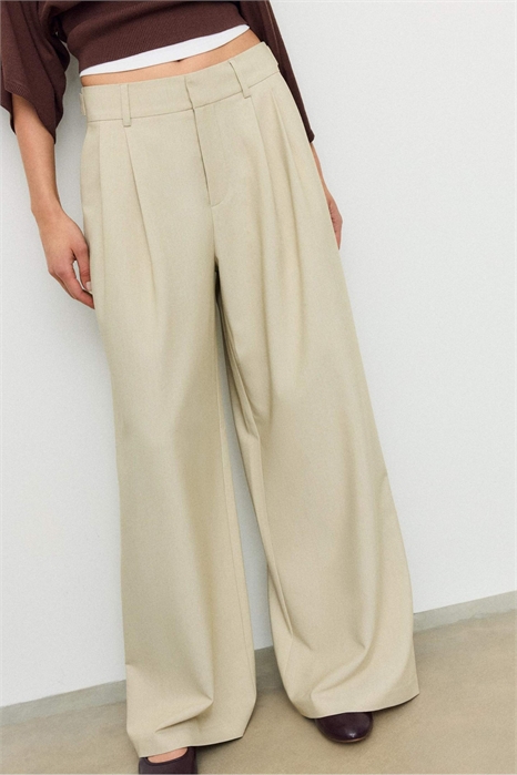 Брюки с регулируемой шириной и очень широкими штанинами артикул 155663793