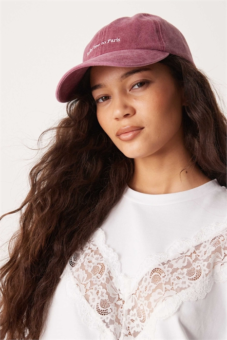 Кепка со слоганом «Отвези меня в Париж» артикул 153023594