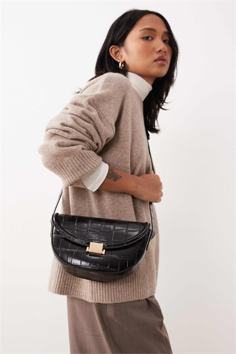 Сумка через плечо с регулируемым ремнем и застежкой-клипсой артикул 148073068