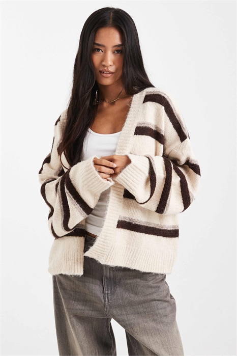 Кардиган с матовым эффектом от края до края артикул 143262785