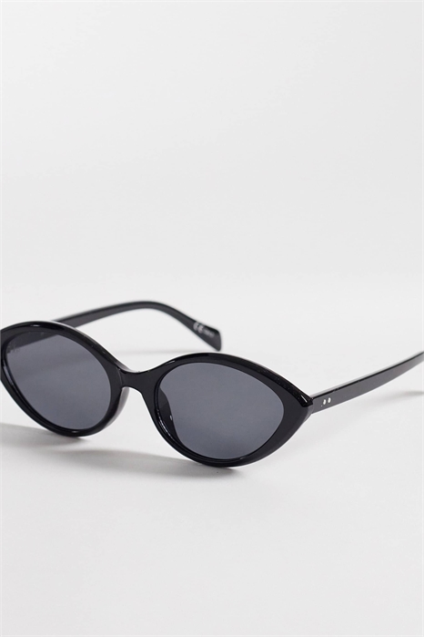 Узкие солнцезащитные очки в форме кошачьих глаз артикул 153052959