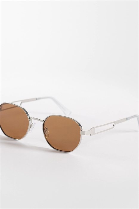 Круглые металлические солнцезащитные очки артикул 153052912