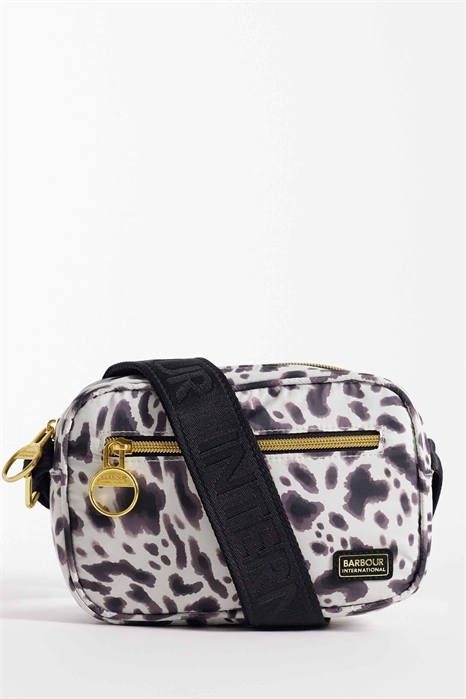 Микро-сумка через плечо с логотипом в леопардовом принте от Boulevard артикул 154707695