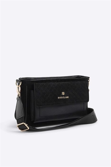 Сумка через плечо из искусственной замши с монограммой артикул 150020129