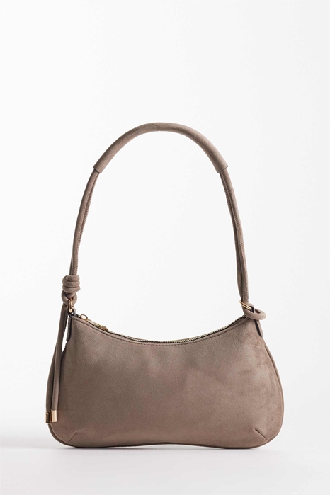 Сумка через плечо из искусственной замши с узлом и тонким ремешком артикул 152378705