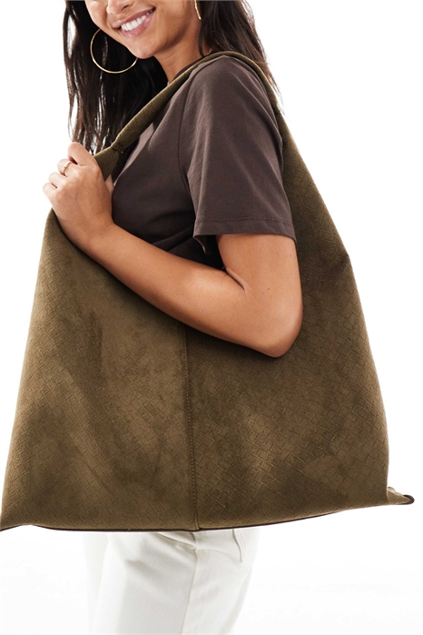 Сумка-мешок из искусственной кожи с тиснением артикул 150706280