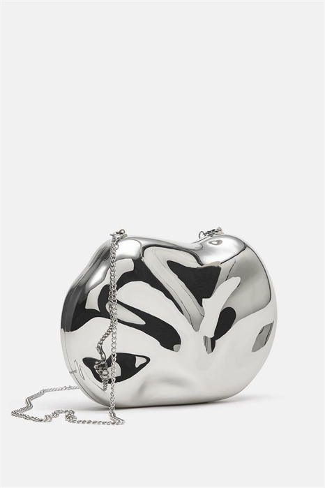 Сумка-коробка металлического цвета артикул 155013740