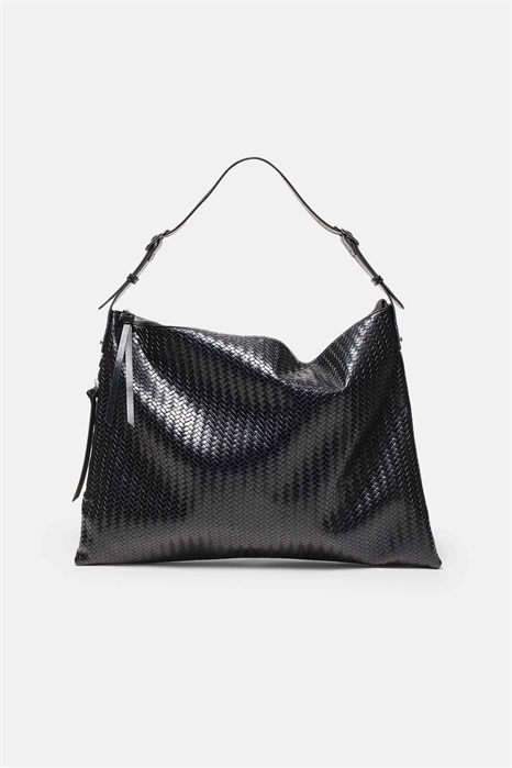 Мягкая сумка через плечо с молниями артикул 155775290