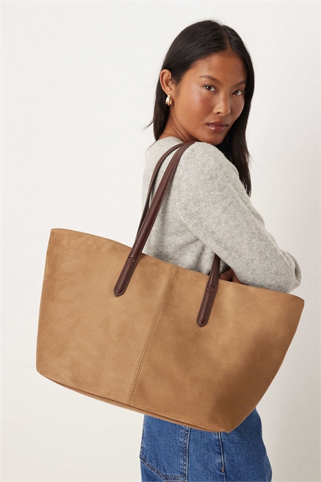 Сумка-тоут из замши артикул 148891632