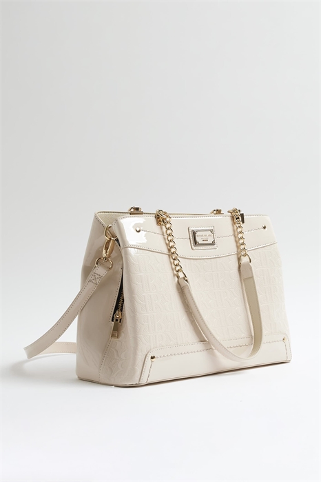 Сумка-тоут с тисненым рисунком и цепочкой в качестве ручки артикул 154917957