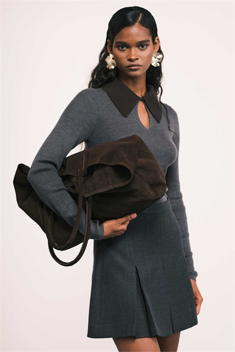 Сумка-тоут из замши премиум-класса артикул 148076148