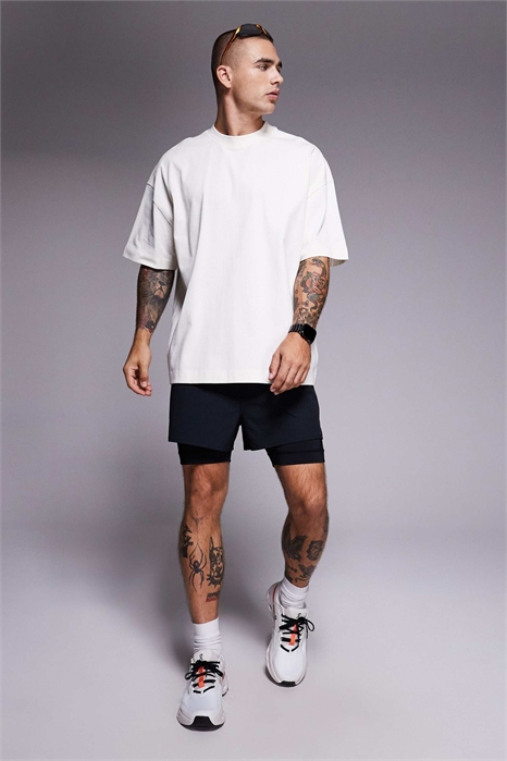 Футболка Icon из плотной хлопчатобумажной ткани свободного кроя с технологией быстрого высыхания артикул 142658662