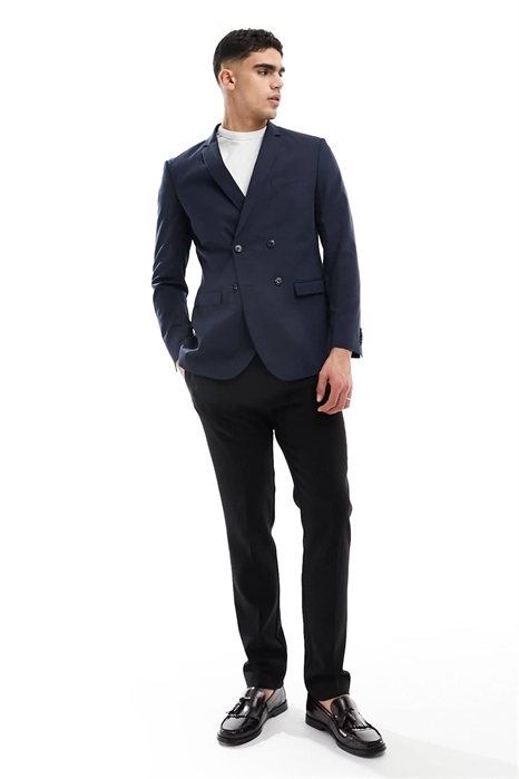 Костюмный пиджак премиум-класса с двойной застежкой артикул 124119044
