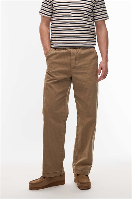 Брюки свободного кроя с прямыми брючинами артикул 155116719