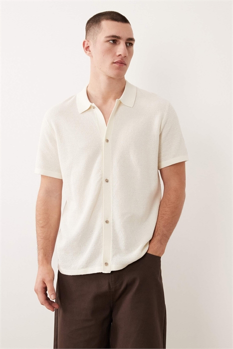 Трикотажная рубашка с короткими рукавами артикул 153909326