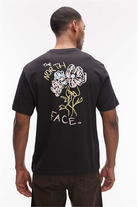 Футболка с рисунком «Цветочные каракули» на спине артикул 154705296