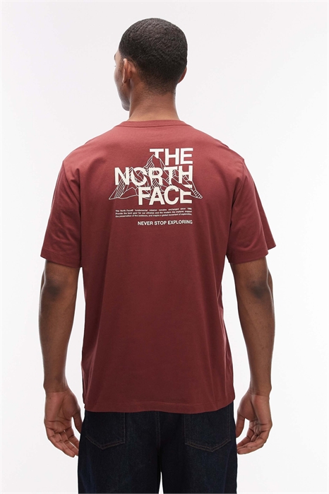 Футболка с принтом «Горный эскиз» на спине артикул 154705313