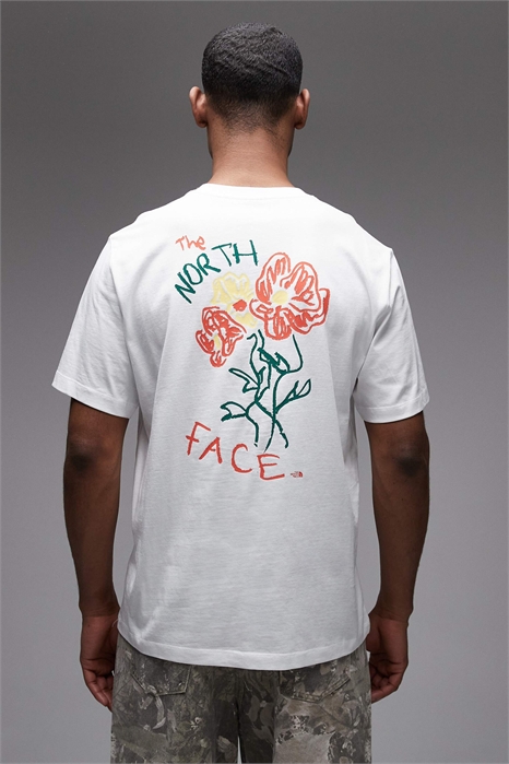 Футболка с рисунком «Цветочные каракули» на спине артикул 154705295