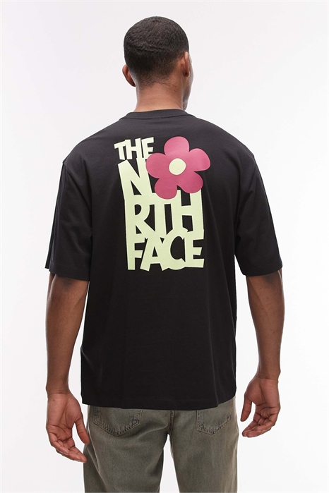 Футболка с цветочным принтом на спине артикул 154705291