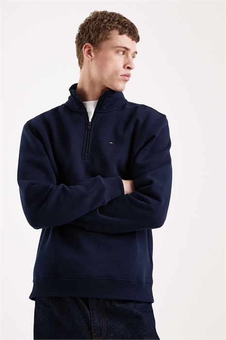 Флисовая толстовка с логотипом и застежкой-молнией на 1/4 артикул 154147620