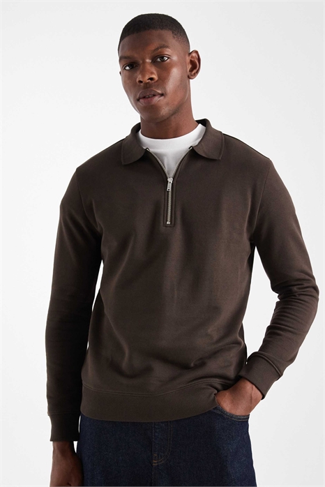 Свитшот-поло с 1/4-й застежкой-молнией артикул 151527768