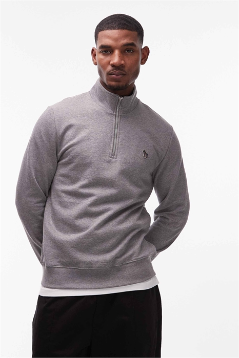 Свитер с логотипом и полузастежкой-молнией артикул 153144255