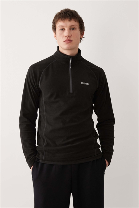 Легкий флисовый свитер Montes с полузастежкой-молнией артикул 154920309