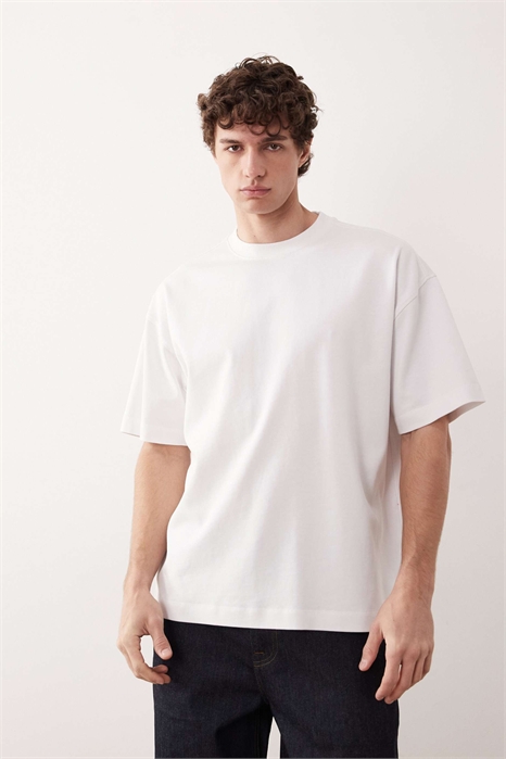 Футболка свободного кроя в стиле супер-хэвивейт артикул 148381516