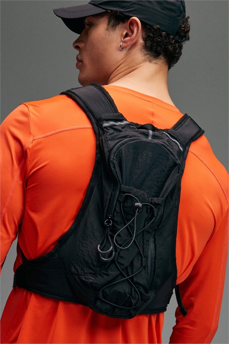 Высококачественный светоотражающий жилет для бега с карманом на молнии и держателем для бутылки с водой артикул 152011919