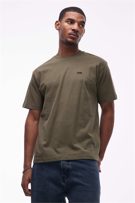 Футболка свободного кроя с логотипом на левой груди артикул 154607704