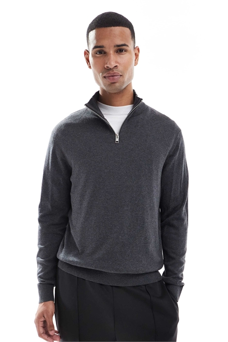 Свитер с четвертью молнии артикул 148489039