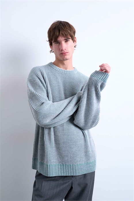 Свитер-«рыбак» свободного кроя из трикотажа артикул 151025299