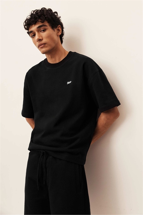 Толстовка с логотипом и короткими рукавами артикул 155999406