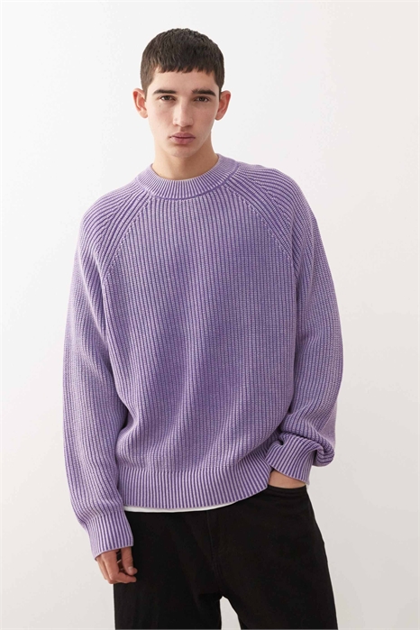 Свободный вязаный свитер артикул 153682946