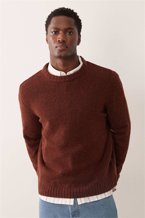 Свитер из шерсти альпаки с круглым вырезом и свободным кроем артикул 151335913