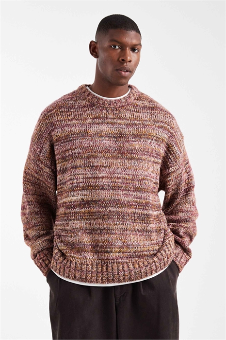 Свитер из трикотажа с воротником-хомутом и свободным кроем артикул 152428944