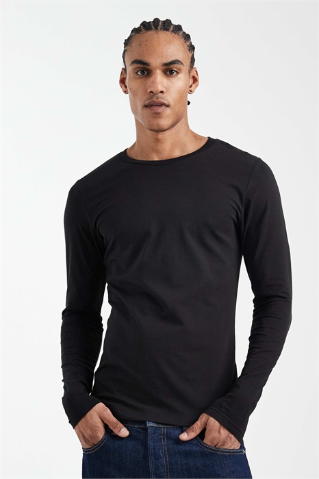Футболка с длинным рукавом из эластичного трикотажа артикул 151185114